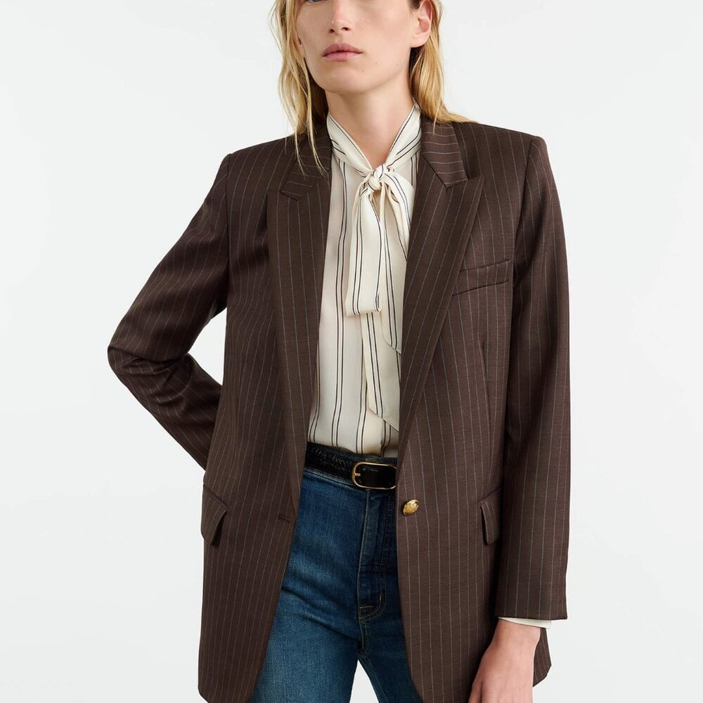 Nili Lotan | Diane Pinstripe Blazer